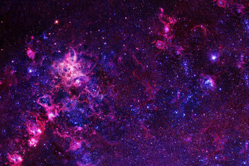 Beautiful, bright space nebula. Elements of this image furnished by NASA