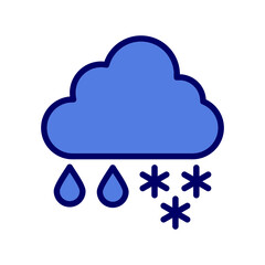 Snow cloud Icon