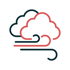 Cloudy Windy Icon
