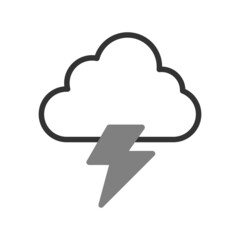Cloud Lightning Icon