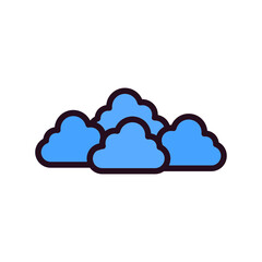 Fototapeta premium Overcast Icon