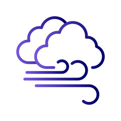 Cloudy Windy Icon