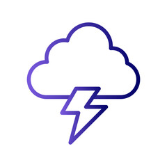 Cloud Lightning Icon