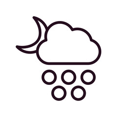 Moon Night Snow Icon