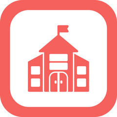 Kindergarten Building Icon