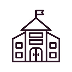 Kindergarten Building Icon