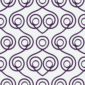Seamless embroidery pattern Abstract geometric ornament. Punch needle embroidery,carpet print. Vector illustration.Seamless pattern with geometric waves.Fashionable template for design.