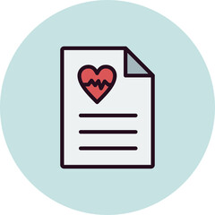 Heart Beat Report Icon
