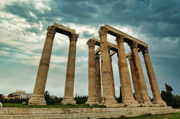 Temple of Olympian Zeus , Athens, Greece