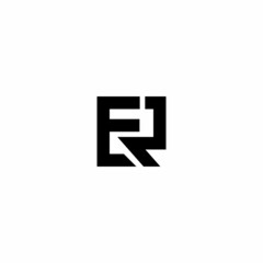 letter er logo design template