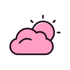 Clouds And Sun Icon