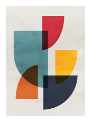 Abstract art,  watercolor geometric background. Design for poster, wall decoration, cover, EPS10 vector template