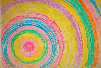 Fototapeta na wymiar Watercolor hand drawn rainbow