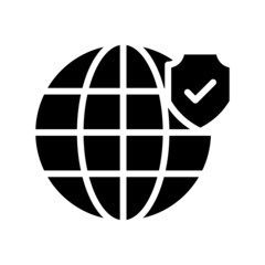 Obraz premium Worldwide Security Icon
