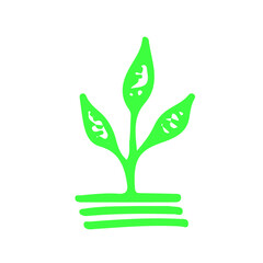 Farm corn sprout agricultural sketch vector icon. Ranch field, rural countryside. Harvest scarcity concept, industry problems symbol. Hand drawn bio illustration isolated on white.