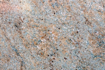 Granite texture, granite slab background, grey marble stone. Decorative element of old building fasade. Empty space for text.