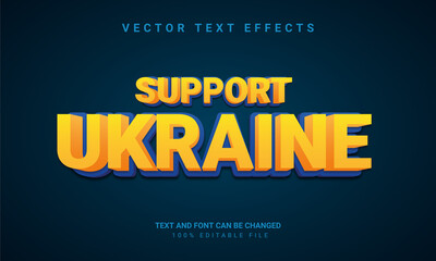 Naklejka na ściany i meble Stop War In Ukraine text effect