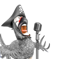 parrot pirate is singing a song © DM7