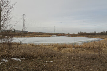 Pylypow Wetlands on a cloudy spring day