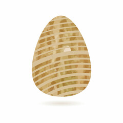 textured colorful easter egg  isolated vector illustration