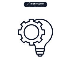 idea icon symbol template for graphic and web design collection logo vector illustration