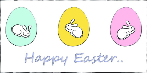 Easter bunny vector grapgic  rabbit wrapping wallpaper easter hare  