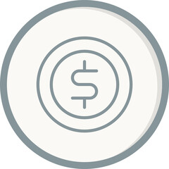 Dollar Coin Icon