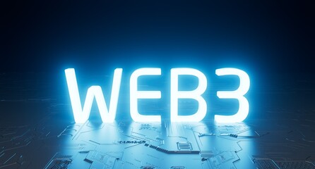 WEB3 next generation world wide web blockchain technology with decentralized information, distributed social network	
