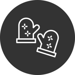 Fototapeta premium Winter Gloves Icon