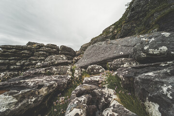 Rocky beach on Scotland coast