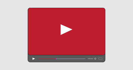 Modern video player design template