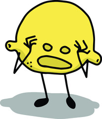 Devastating emotion. Horror, despair, feeling of emptiness, headache, madness.