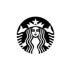 fairy crown fish logo design vector