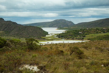 natural landscape in the region of Lapinha da Serra, city of Santana do Riacho, State of Minas Gerais, Brazil