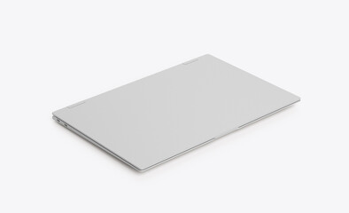 Isolated Touchscreen Notebook. 3D render