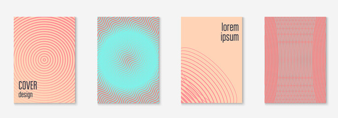 Fototapeta premium Poster design modern with minimalist geometric lines and shapes.