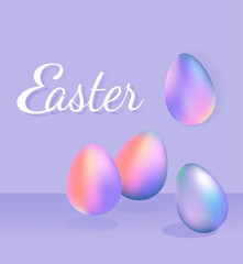 beautiful abstract easter poster