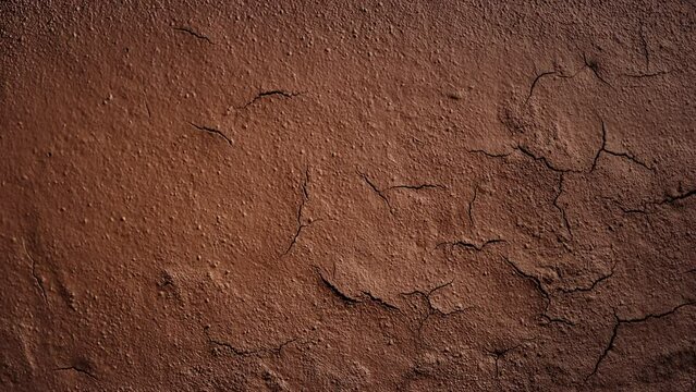 Time-lapse of cracked soil, drying brown clay ground in desert shot in timelapse. Cracks in soil. Concept of erosion, climate change and global warming. Motion natural background