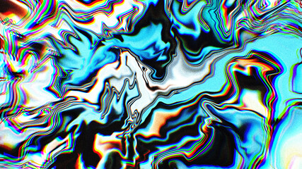 Dark Holographic Rainbow Holo Swirl Background