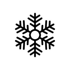 Snowflake Icon Logo Design Vector Template Illustration
