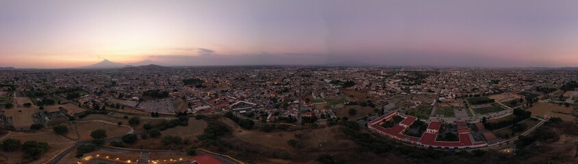 Panorámica de Cholula. Puebla, México.