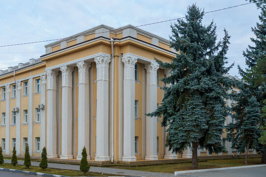 December 11, 2021 Cahul Moldova is the central square of the city. A recognizable sight. For illustrative editorial