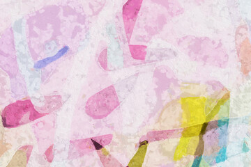 abstract oil painting rainbow geometric texture illustration