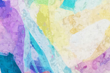 Fototapeta na wymiar abstract oil painting rainbow geometric texture illustration