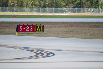 Airport Runway Directional Sign Number