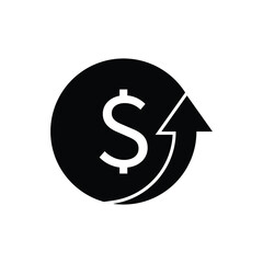 Obraz premium Money transfer icon design isolated on white background