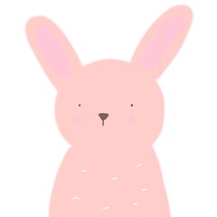 pink bunny rabbit cute baby
