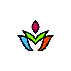 illustration logo green natural leaf image