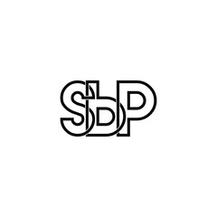 sbp letter original monogram logo design