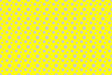 Seamless gray dot pattern pattern, for yellow background.